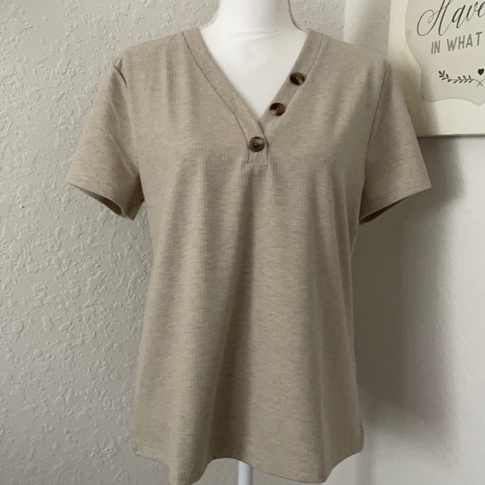 Ann Taylor shirt beige
